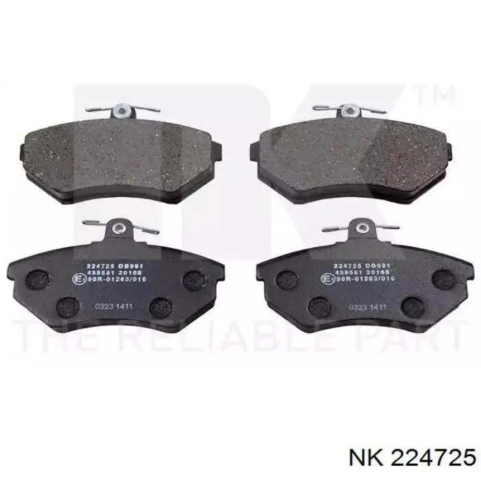 Sapatas do freio dianteiras de disco NK 224725 preço, a partir de 24,54 USD