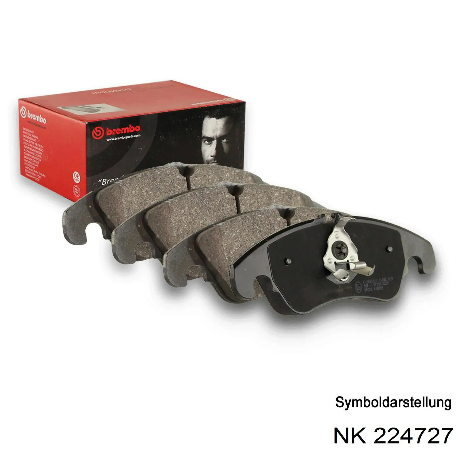 Compre 224727 NK Sapatas do freio dianteiras de disco