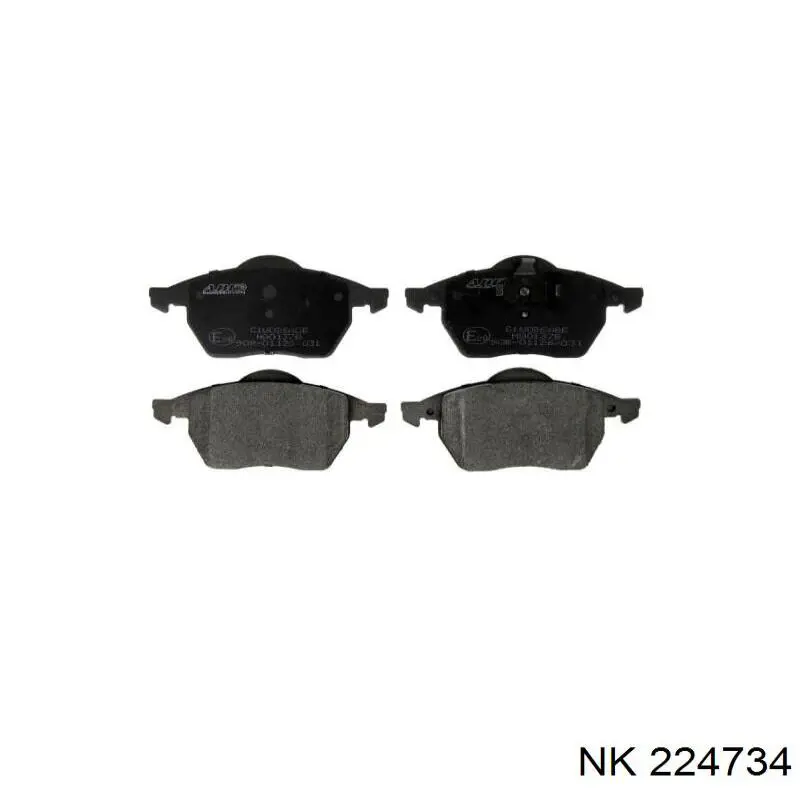 Compre 224734 NK Sapatas do freio dianteiras de disco