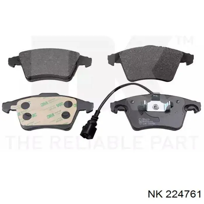 Sapatas do freio dianteiras de disco NK 224761 preço, a partir de 41,55 USD