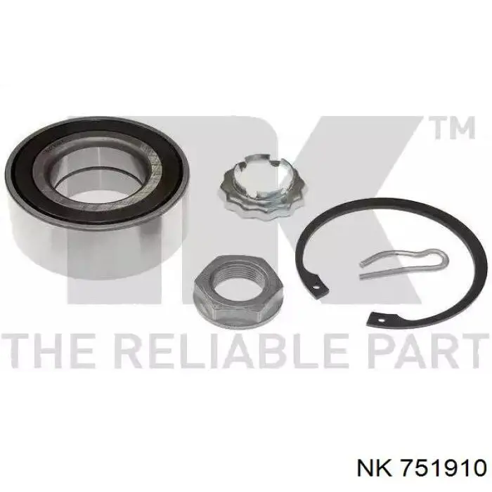 Rolamento de cubo dianteiro NK 751910 preço, a partir de 32,23 USD
