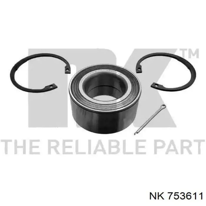 Rolamento de cubo dianteiro NK 753611 preço, a partir de 24,64 USD