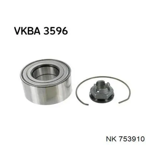 Rolamento de cubo dianteiro NK 753910 preço, a partir de 22,76 USD
