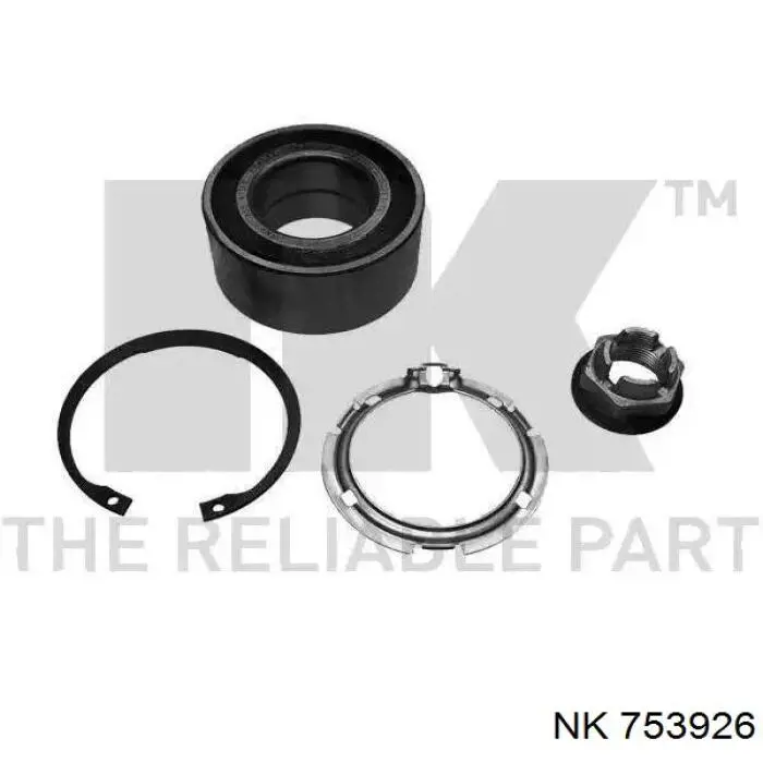 Rolamento de cubo dianteiro NK 753926 preço, a partir de 29,05 USD