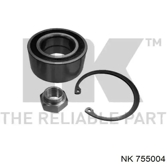 Rolamento de cubo dianteiro NK 755004 preço, a partir de 31,59 USD
