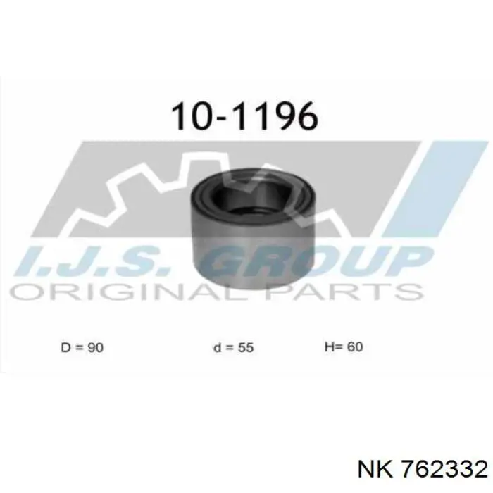 Compre 762332 NK Rolamento externo de cubo traseiro