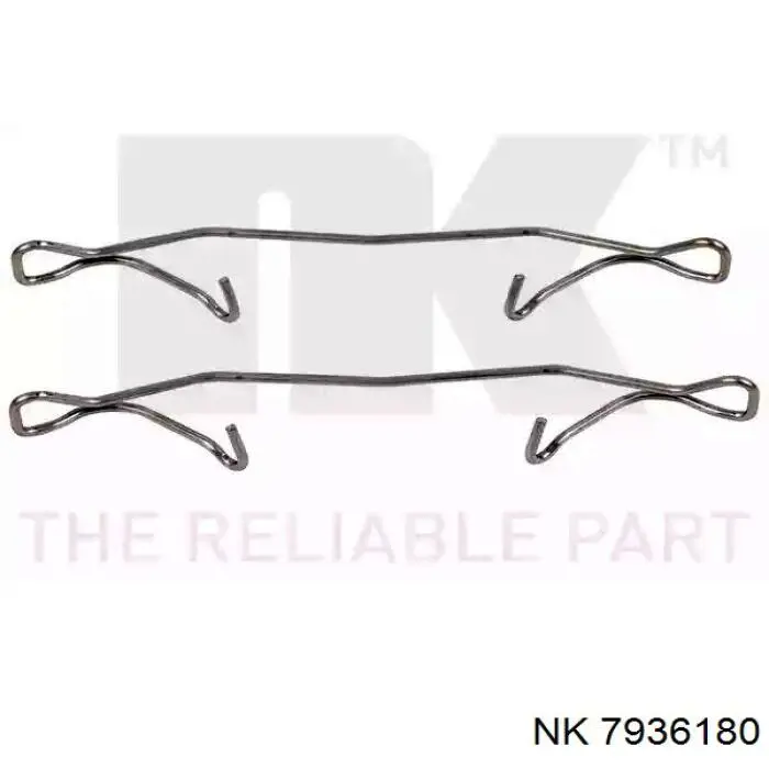 Kit de molas de fixação de sapatas de disco dianteiras NK 7936180 preço, a partir de 11,55 USD