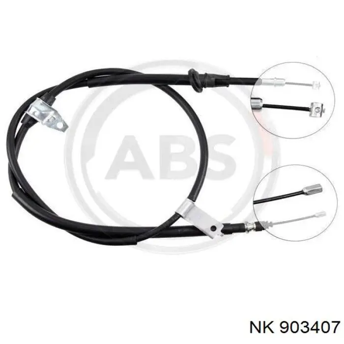 Compre 903407 NK Cabo do freio de estacionamento traseiro esquerdo