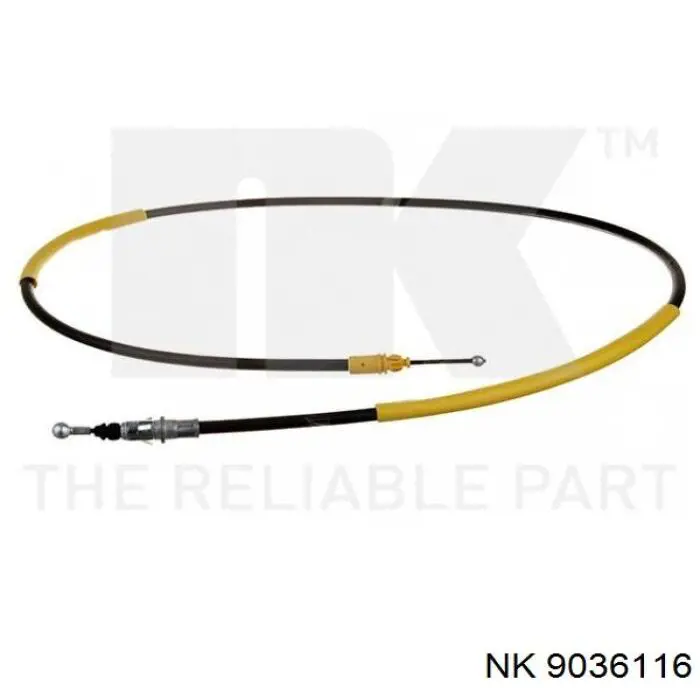 Cabo do freio de estacionamento traseiro direito NK 9036116 preço, a partir de 12,16 USD