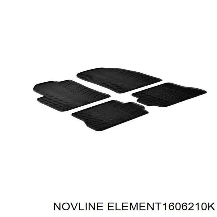  Tapetes dianteiros + traseiros, kit Ford Fiesta Mk5 hatchback (JH, JD) (2001 - 2008) Mk5