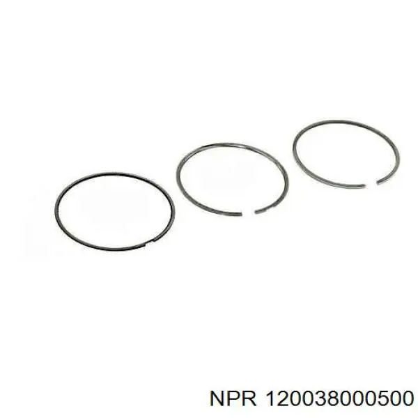 120038000500 NE/NPR Anéis do pistão para 1 cilindro, STD.