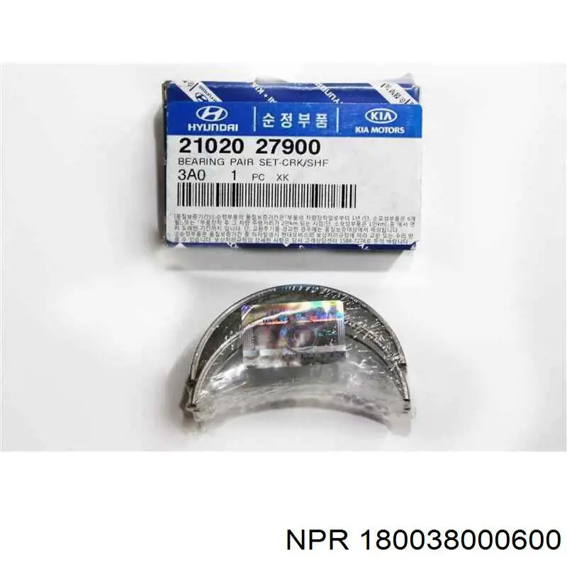 180038000600 NE/NPR Folhas inseridas principais de cambota, kit, padrão (STD)