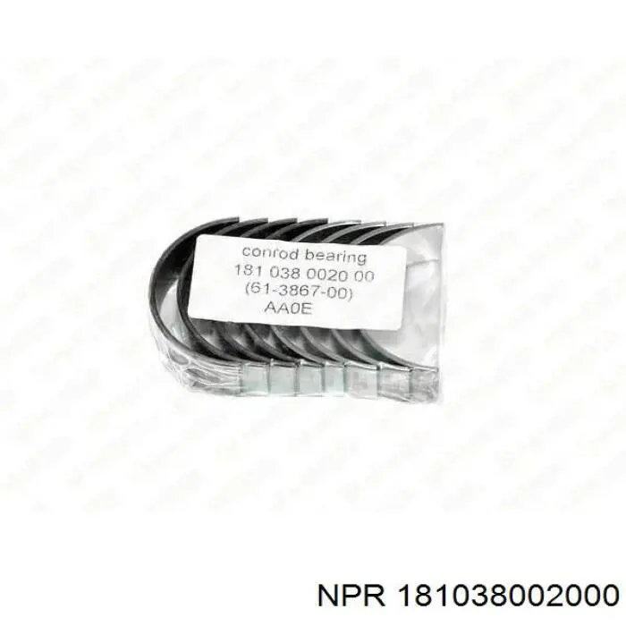 Compre 181038002000 NE/NPR Folhas inseridas de cambota de biela, kit, padrão (STD)