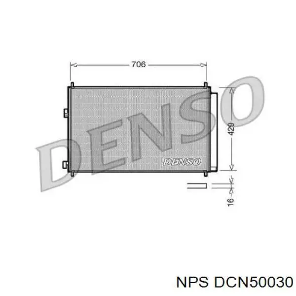 Radiador de aparelho de ar condicionado 606TY2045 TYC