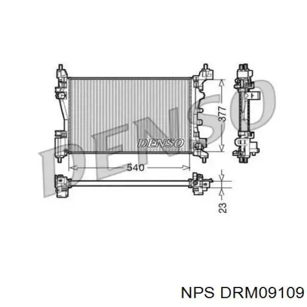 Radiador de esfriamento de motor BM899 Magneti Marelli