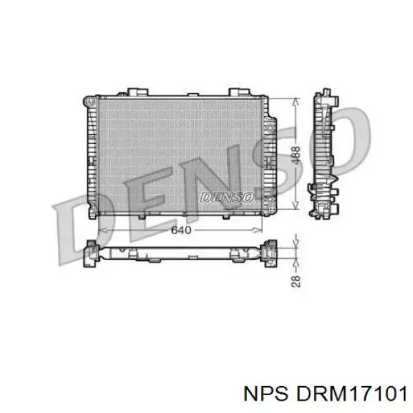 Radiador de esfriamento de motor Mercedes 2105005203 preço, a partir de 131,09 USD
