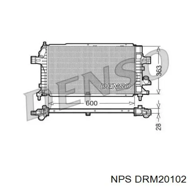 Radiador de esfriamento de motor 550908A3 Polcar