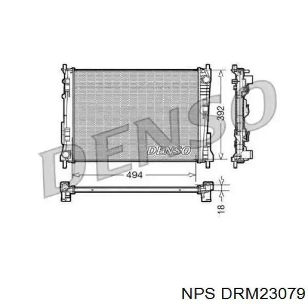 Radiador de esfriamento de motor Renault (RVI) 8200448553 preço, a partir de 95,49 USD