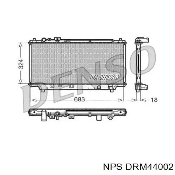 Radiador de esfriamento de motor 0300170002 Depo/Loro/Abakus