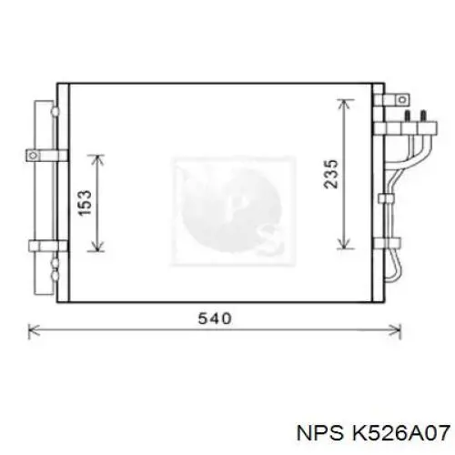 976061Y000 HCC Radiador de aparelho de ar condicionado