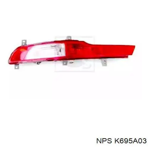 KI0244453 Prasco Lanterna de nevoeiro traseira direita