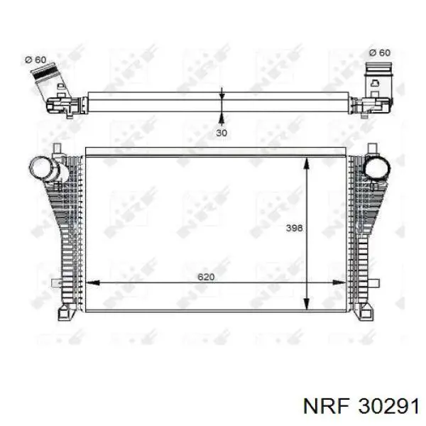 Radiador de intercooler FPS FP64T05