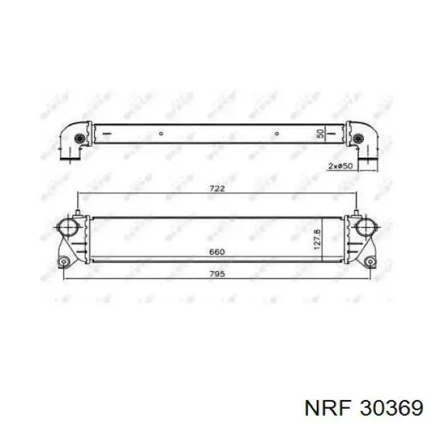 1362079J51 Suzuki Radiador de intercooler