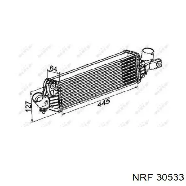 Radiador de intercooler NRF 30533 preço, a partir de 90,24 USD