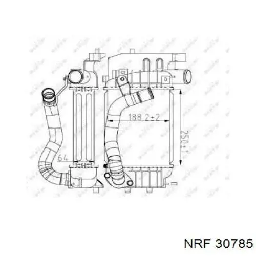 Compre 30785 NRF Radiador de intercooler