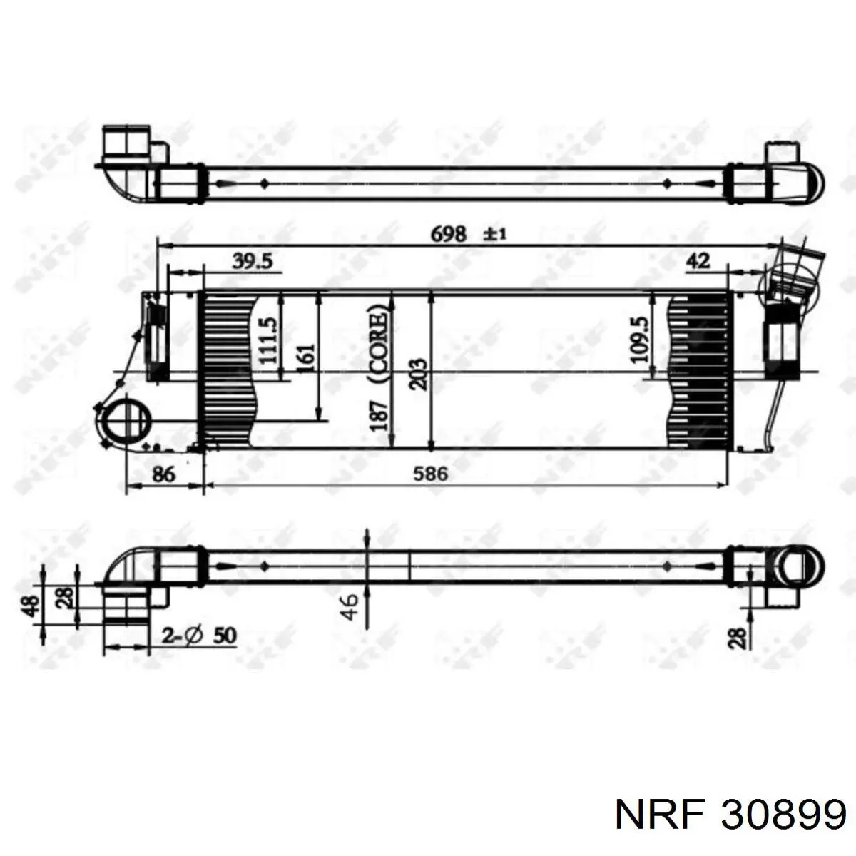 Compre 30899 NRF Radiador de intercooler