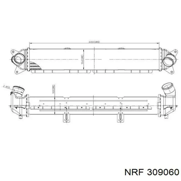 2827003000 Hyundai/Kia Radiador de intercooler