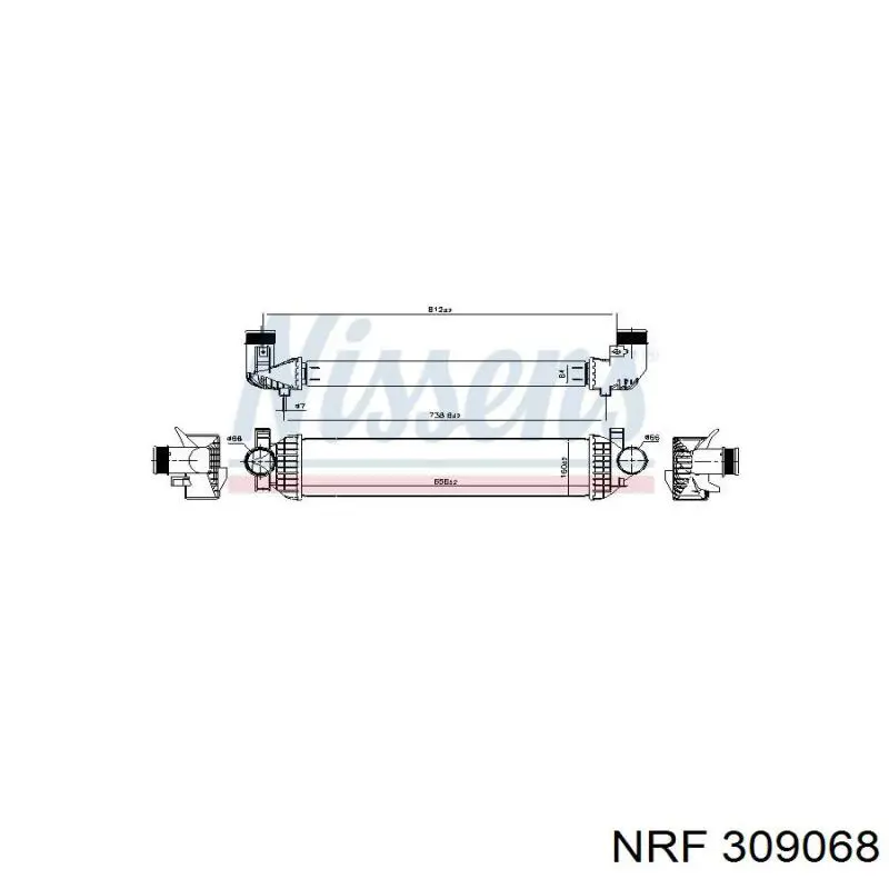 Radiador de intercooler 32C2J82 Polcar