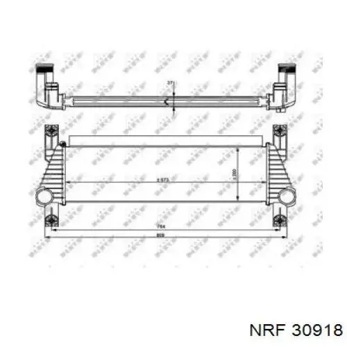 5661390 Ford Radiador de intercooler