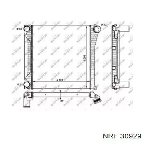 02014708 VAN Wezel Radiador de intercooler