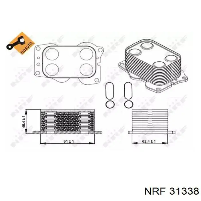 Radiador de óleo (frigorífico), debaixo de filtro Metalcaucho 39065 preço, a partir de 47,71 USD