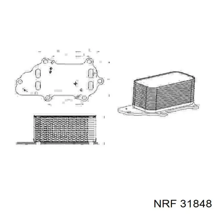 Radiador de óleo NRF 31848 preço, a partir de 67,17 USD