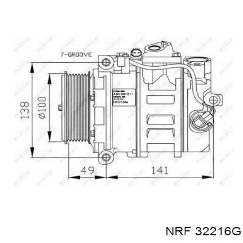Compre 243819 Peugeot/Citroen Compressor de aparelho de ar condicionado