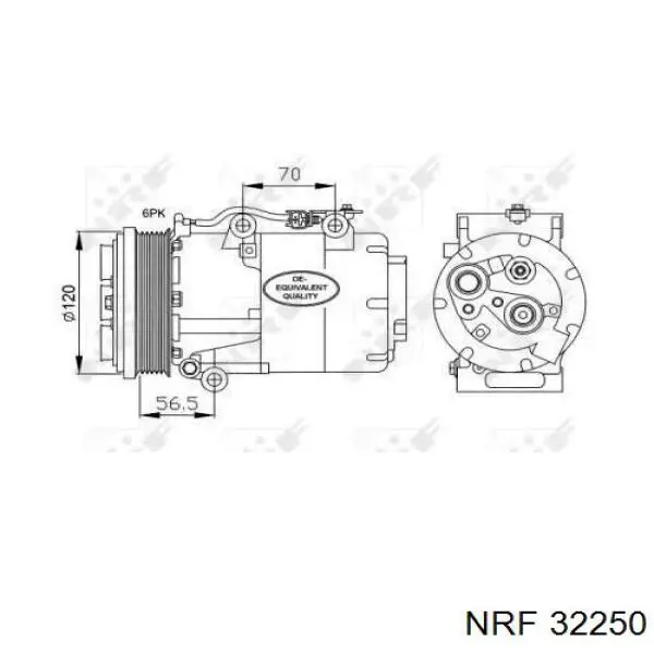 Compressor de aparelho de ar condicionado NRF 32250 preço, a partir de 297,47 USD