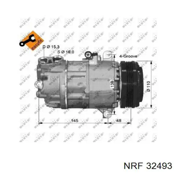 Compressor de aparelho de ar condicionado NRF 32493 preço, a partir de 87,22 USD