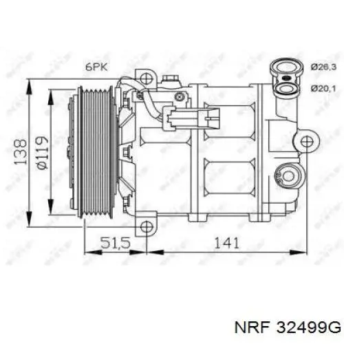 Compressor de aparelho de ar condicionado Fiat/Alfa/Lancia 50514056 preço, a partir de 491,95 USD