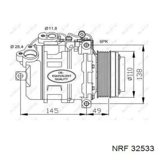 Compressor de aparelho de ar condicionado NRF 32533 preço, a partir de 167,89 USD