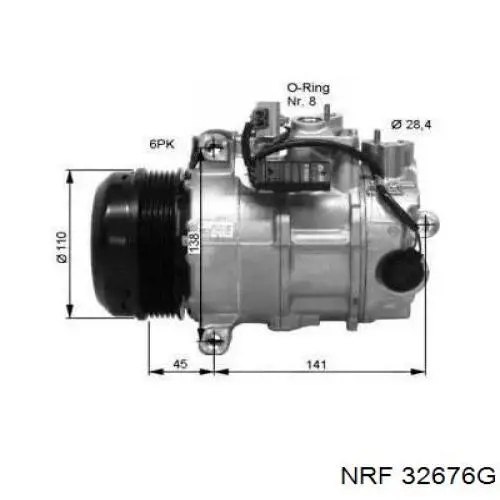Compre 32859 NRF Compressor de aparelho de ar condicionado