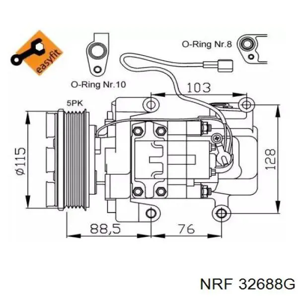 Compressor de aparelho de ar condicionado 810902024 Lizarte