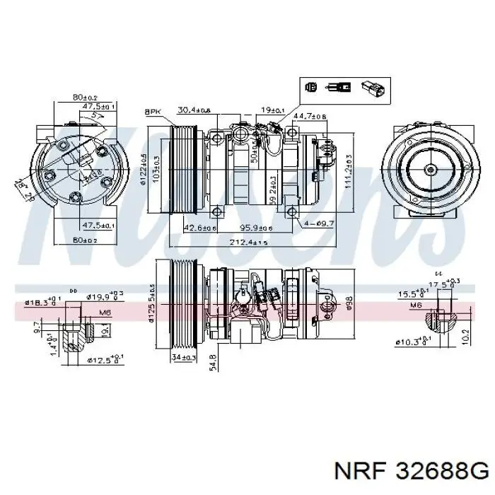Compre K19002R Meat&Doria Compressor de aparelho de ar condicionado