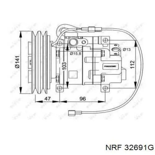 32691G NRF Compressor de aparelho de ar condicionado