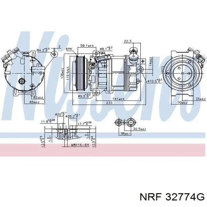 Compressor de aparelho de ar condicionado 813686 VALEO