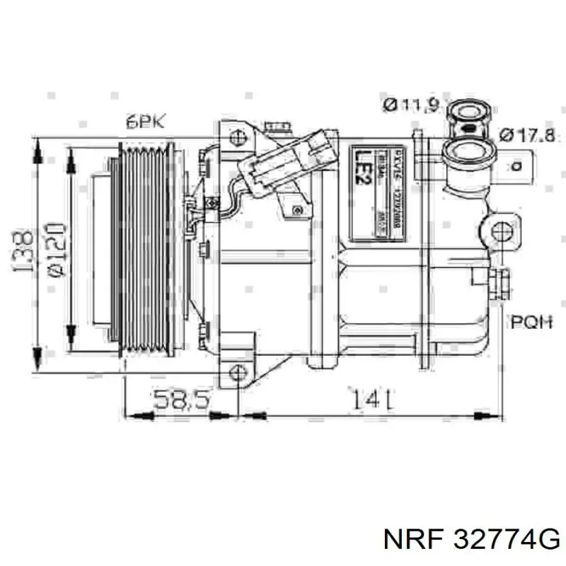 12792669 General Motors Compressor de aparelho de ar condicionado