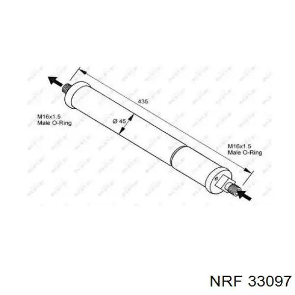 Compre 33097 NRF Tanque de recepção do secador de aparelho de ar condicionado
