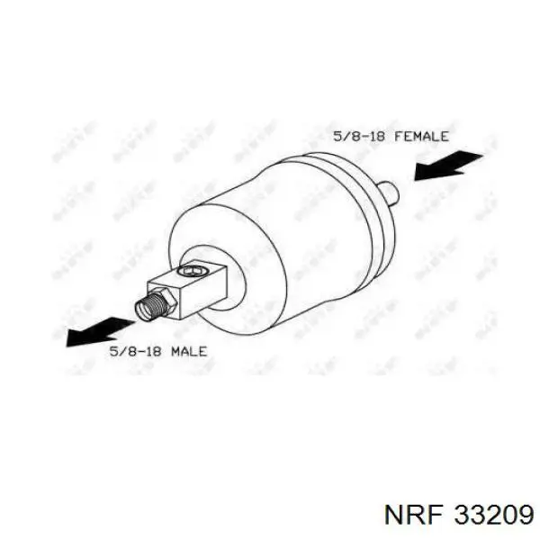Tanque de recepção do secador de aparelho de ar condicionado 295006A1 Case