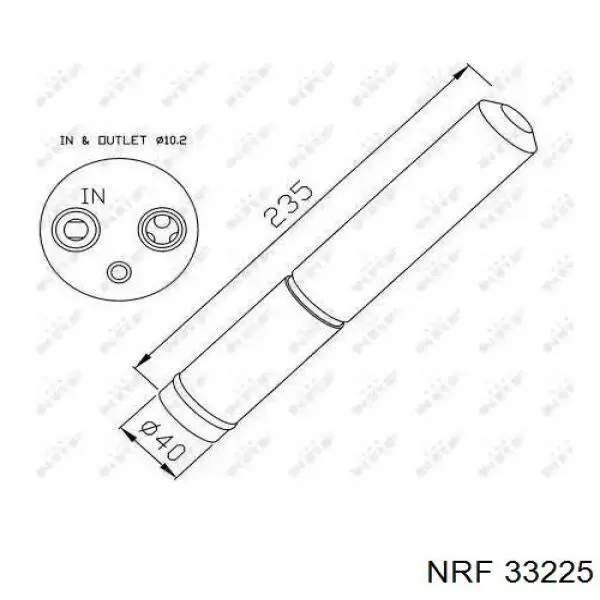 Tanque de recepção do secador de aparelho de ar condicionado NRF 33225 preço, a partir de 25,90 USD